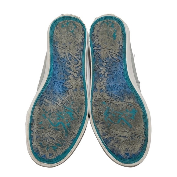 Blowfish Gray Distressed Canvas Sneakers - Picture 12 of 14